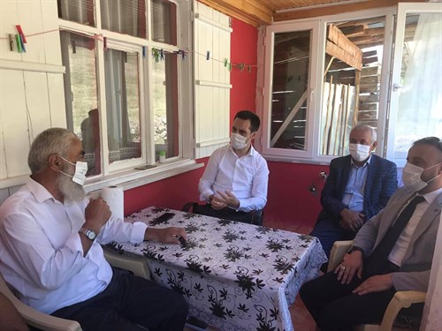  Sayın Kaymakamımız Kıbrıs Gazimiz Hüseyin Er'i Ziyaret Etti